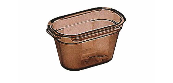 Alto Plus bac gastronorme en copolyester fumé - GN 1/9 profondeur 10 cm