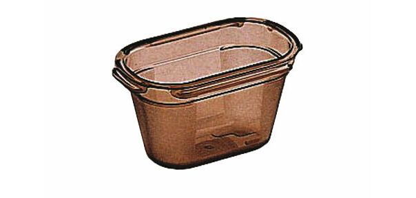 Alto Plus bac gastronorme en copolyester fumé - GN 1/9 profondeur 10 cm