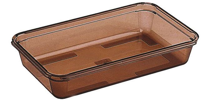 Alto Plus bac gastronorme en copolyester fumé - GN 1/1 profondeur 6.5 cm