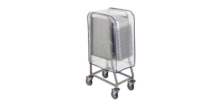 Housse de protection lavable pour chariot GN 1/1 - entrée 325 mm