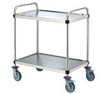 chariot de service démontable - 2 plateaux 80x50 cm - sans galerie