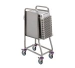 Ergo chariot de stockage et transport pour bacs ou couvercles inox - GN 1/1 entrée 325 mm