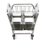 Ergo Chariot de transport/stockage pour bacs - GN 1/1 entrée 530 mm - avec 1 séparation