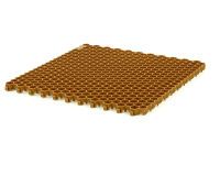 lot de 4 dalles de caillebotis nid d'abeille 1 m² - 50x50x2 cm