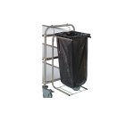 porte-sac poubelle inox