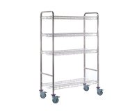 chariot de stockage/égouttage pour bacs - modèle 3 niveaux