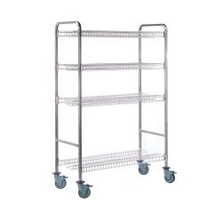 chariot de stockage/égouttage pour bacs - modèle 3 niveaux