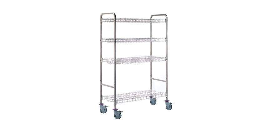 chariot de stockage/égouttage pour bacs - modèle 3 niveaux