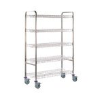 chariot de stockage/égouttage pour bacs - modèle 4 niveaux