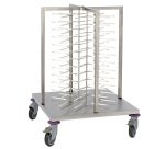 chariot de stockage modulable pour assiettes garnies - petit modèle