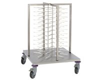 chariot de stockage modulable pour assiettes garnies - petit modèle