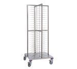chariot de stockage modulable pour assiettes garnies - grand modèle