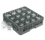 panier de base avec cloisons - pour 16 verres inclinés