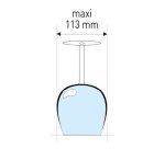 panier de base avec cloisons - pour 16 verres inclinés