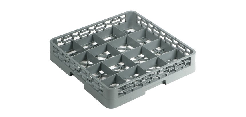 panier de base avec cloisons - pour 16 verres inclinés