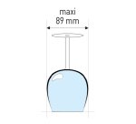 panier de base avec cloisons - pour 25 verres inclinés