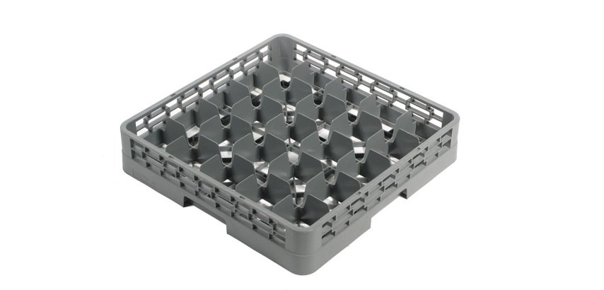 panier de base avec cloisons - pour 25 verres inclinés