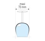 panier de base avec cloisons - pour 36 verres inclinés