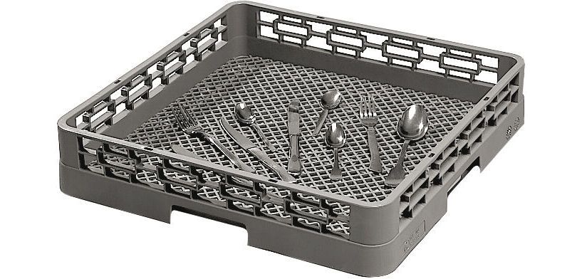 panier de base pour couverts avec fond maille 1x1 cm
