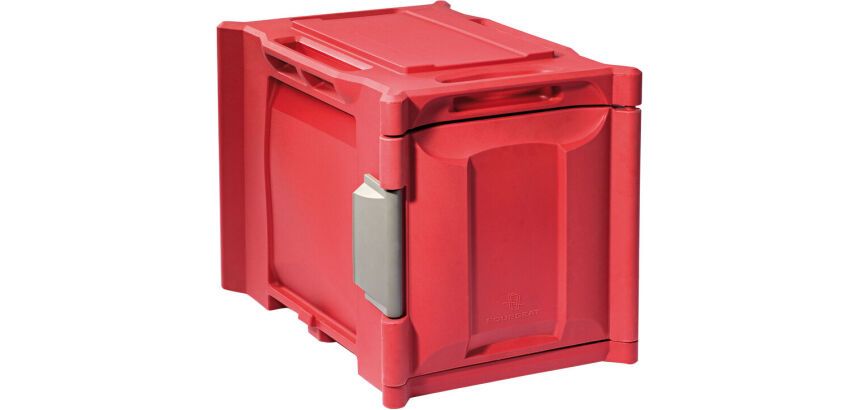 Sherpa conteneur isotherme GN 1/1 F3 à ouverture frontale - 9 niveaux - neutre - 63 L