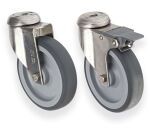 jeu de 4 roues Ø 12.5 cm - (pour modèles F3 - F4 - FC3 - FC4)