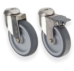 jeu de 4 roues Ø 12.5 cm - (pour modèles F3 - F4 - FC3 - FC4)