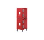 Sherpa conteneur isotherme multi-standard 2 modules avec roues - 346 L - avec échelle GN 1/1  18 niveaux