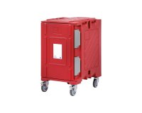 Sherpa conteneur isotherme multi-standard 1 module avec roues - 173 L - avec échelle 600x400 12 niveaux