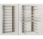 étagère murale pliable pour plaques ou grilles