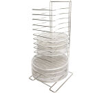 rack pour grilles à pizza inox 15 niveaux jusqu'à 40 cm