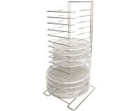 rack pour grilles à pizza inox 15 niveaux jusqu'à 40 cm