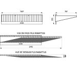 séchoir inox mural pour toiles à couches 24 barres 1.5 m