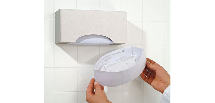 boîte de distribution inox murale pour calots 290x95x132 mm