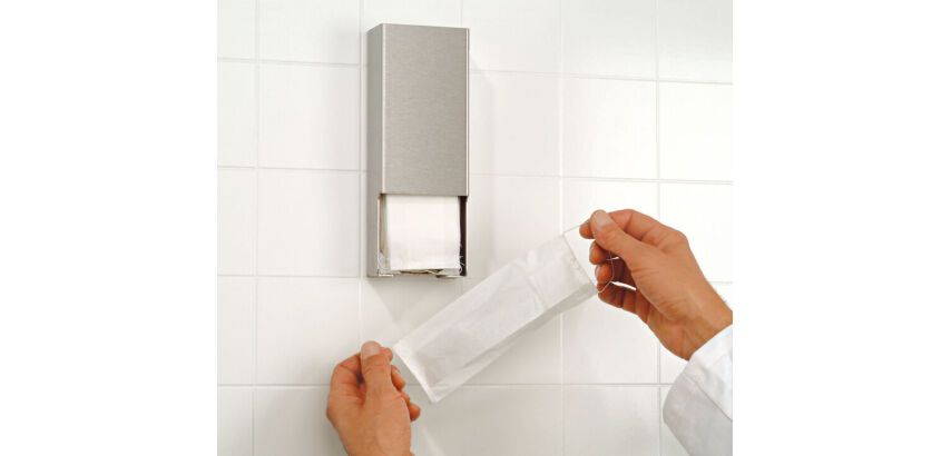 boîte de distribution inox murale pour masques 237x88x48 mm