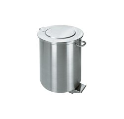 collecteur à déchets cylindrique - avec couvercle