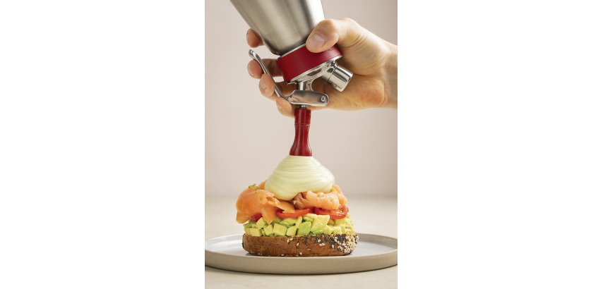 douille dôme rouge pour siphon