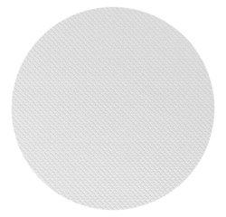250 nappes rondes blanches en papier Ø128 bord rond