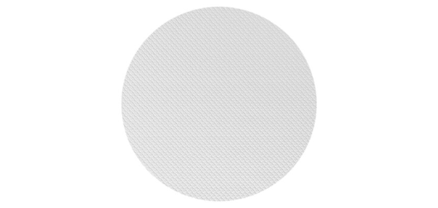 250 nappes rondes blanches en papier Ø128 bord rond