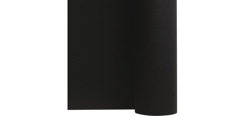 rouleau de nappe en non tissé de 25 mètres - largeur 1,20 m, noir ébène