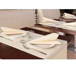 carton de 700 (14 paquets de 50) serviettes en Airlaid 40x40 cm, ivoire