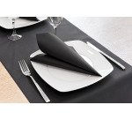 carton de 700 (14 paquets de 50) serviettes en Airlaid 40x40 cm, noir