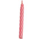 boîte de 100 bougies torsadées fines ø 6 H60 mm roses