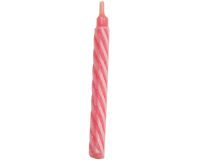 boîte de 100 bougies torsadées fines ø 6 H60 mm roses