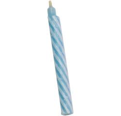 boîte de 50 bougies torsadées grosses ø 8 H75 mm bleues