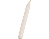 boîte de 50 bougies torsadées grosses ø 8 H75 mm blanches