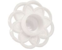 sachet de 100 bobèches blanches pour bougies ø 6 à 8 mm