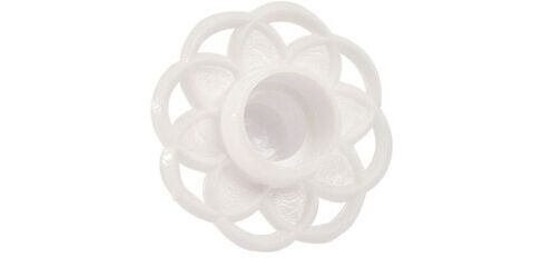 sachet de 100 bobèches blanches pour bougies ø 6 à 8 mm