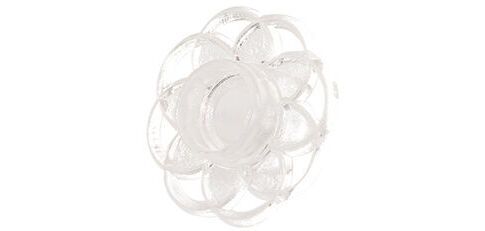 sachet de 100 bobèches cristal pour bougies ø 6 à 8 mm