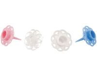 sachet de 100 bobèches couleurs assorties pour bougies ø 6 à 8 mm