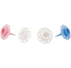 sachet de 100 bobèches couleurs assorties pour bougies ø 6 à 8 mm